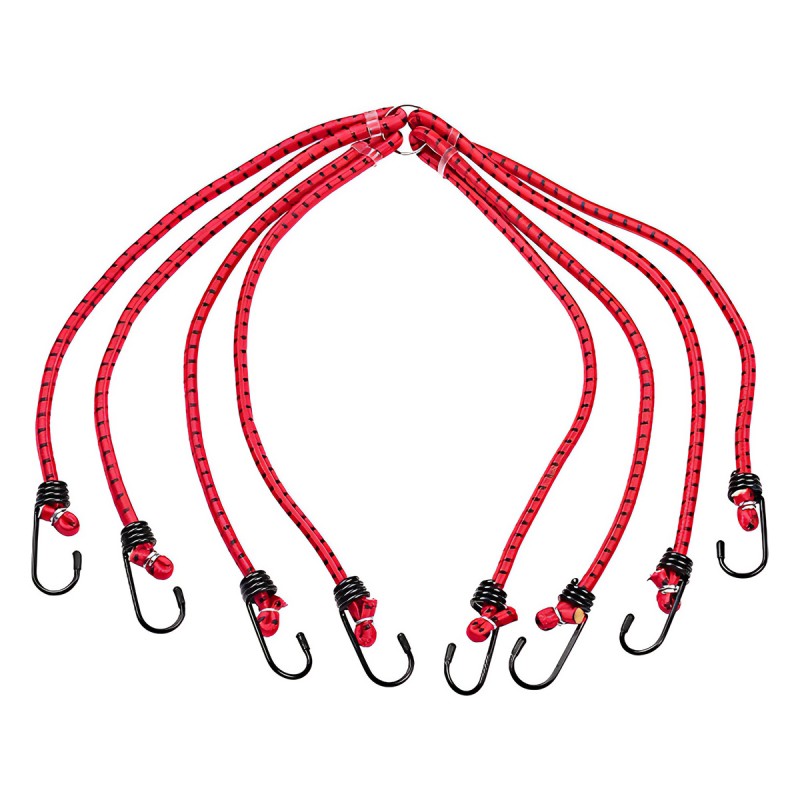 3PC 40"X8MM SPIDER HOOK BUNGEE CORDS