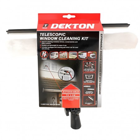 DEKTON TELESCOPIC WINDOW CLEANING KIT