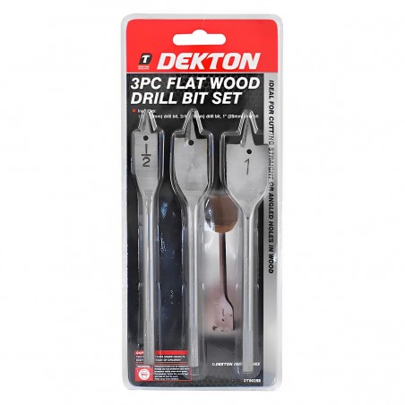FLAT WOOD DRILL 1/2''  3/4''  1''  3PCS