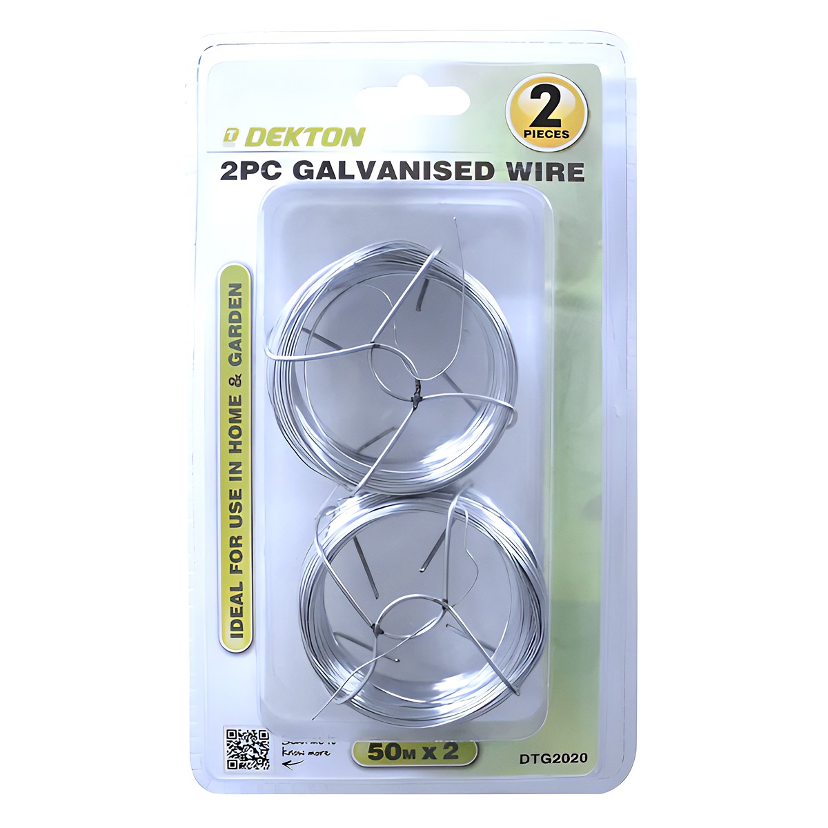 GARDEN 2PCS GALVANIZED WIRE 50MX2M