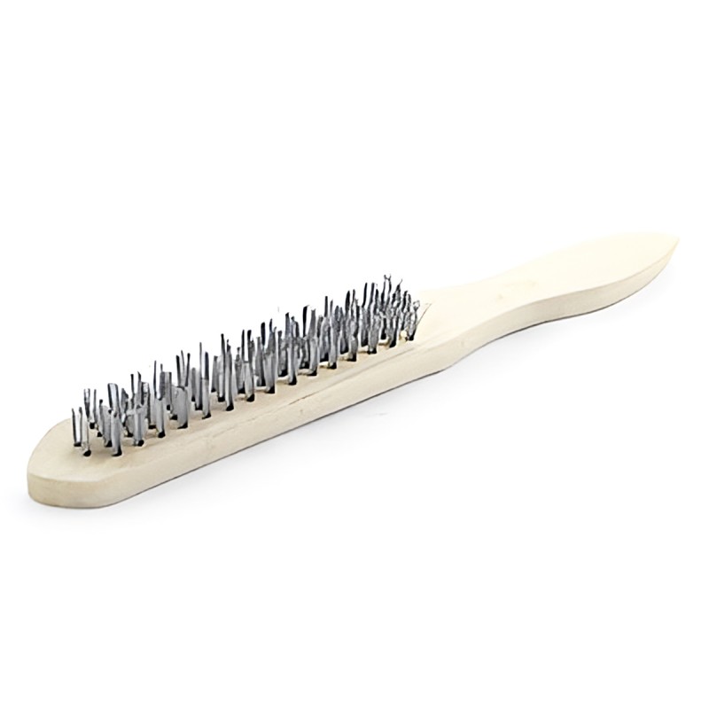 CURVED HAND BRUSH/STEEL 3X19