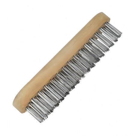 STRAIGHT HAND BRUSH/STEEL 6 X 15