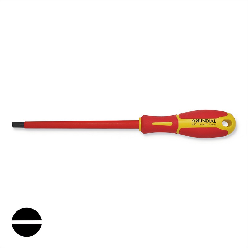 INSULATED SCREWDRIVER 1000 VOLT VDE-FOR SLOTTED HEAD 090