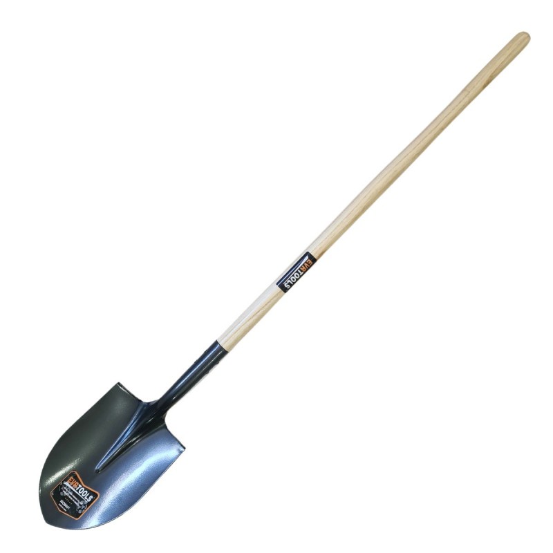 Round shovel with wooden...