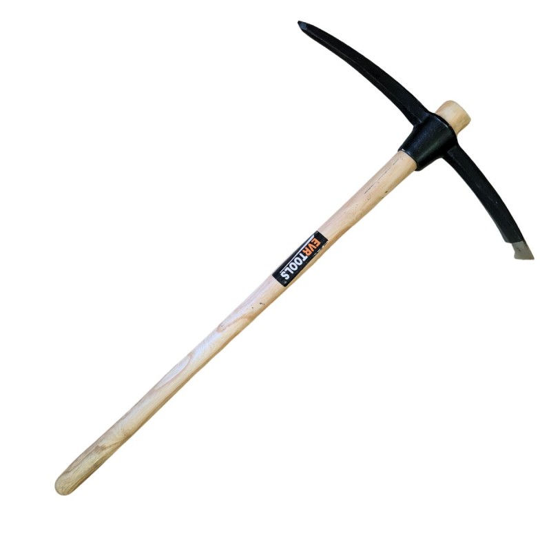 Pick with wooden handle