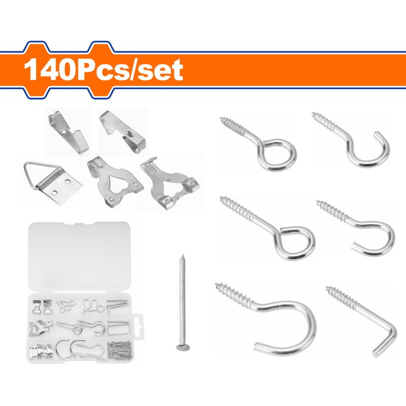 WADFOW 140 Pcs screw hooks kit