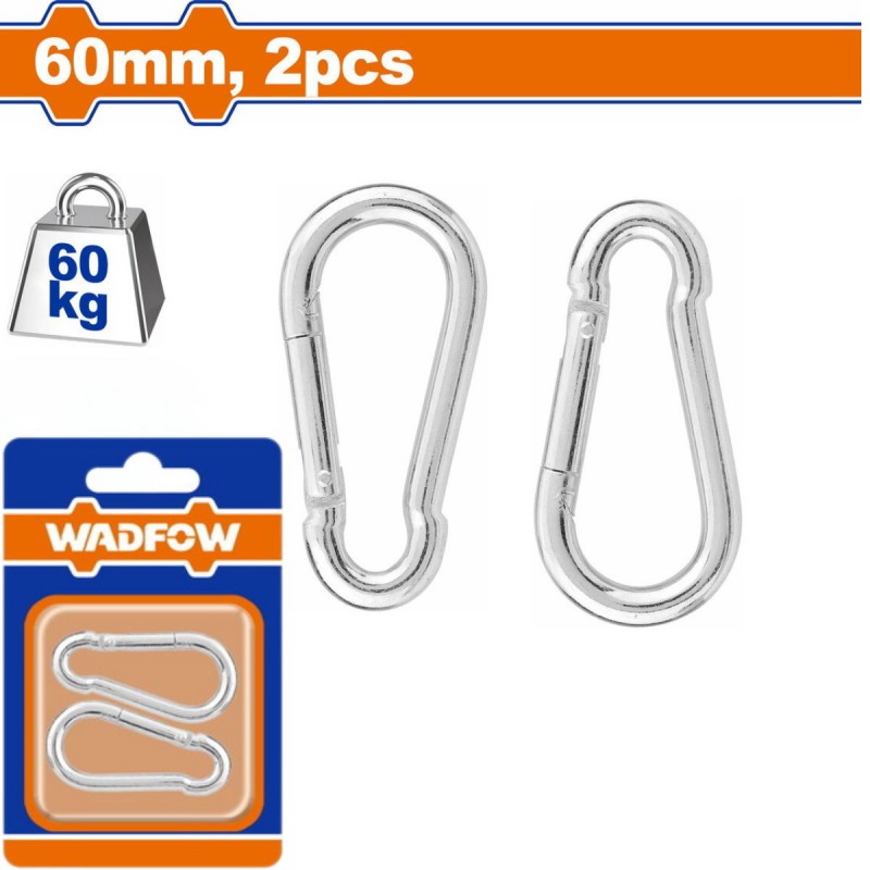 WADFOW Carabiner 60mm 2pcs...