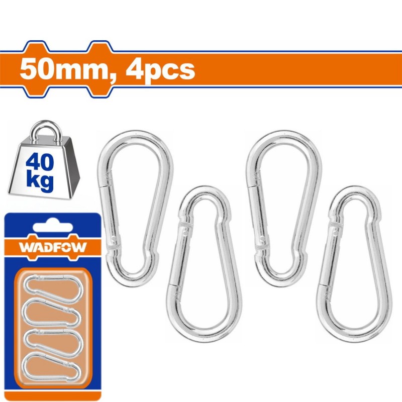 WADFOW Carabiner 50mm 4pcs...