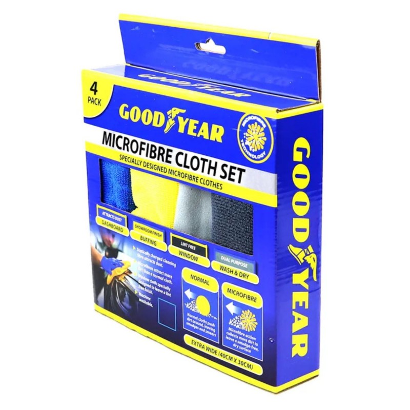 GOODYEAR 4PCS MICROFIBRE CLOTH