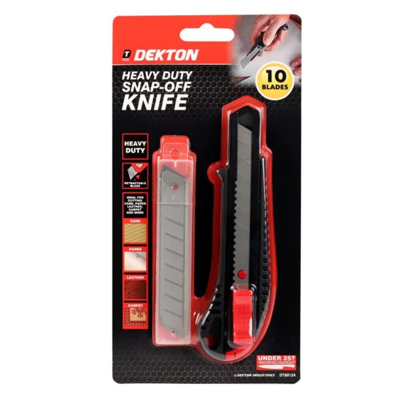 DEKTON SNAP OFF KNIFE (GRAY...