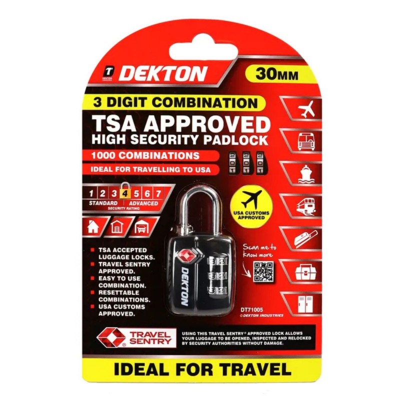 DEKTON TSA APPROVED LUGGAGE...