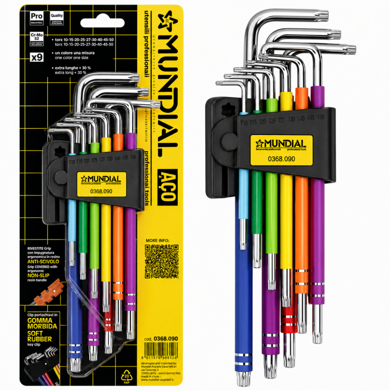 Mundial Set of 9 TORX wrenches