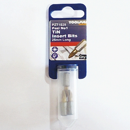 TITANIUM COATED BITS PZ1X25