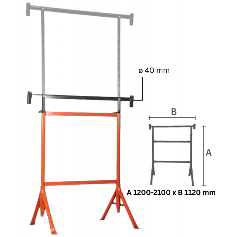 TRESTLE WITH FIXED LEG