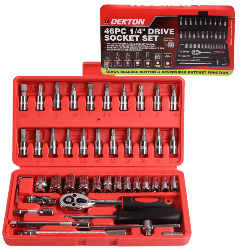 DEKTON 46PC 1/4" DRIVE...