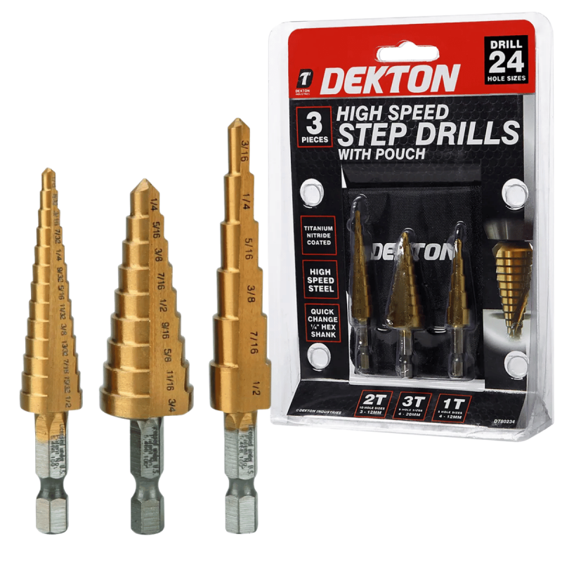 DEKTON 3PC HIGH SPEED STEEL...