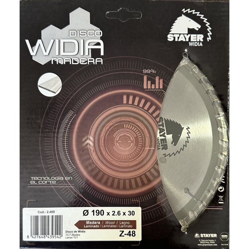 STAYER WOOD DISCS 190x30 - Z48