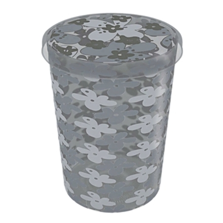 STORAGE BOX B29 BLACK FLOWERS (LxPxH -35x44cm)