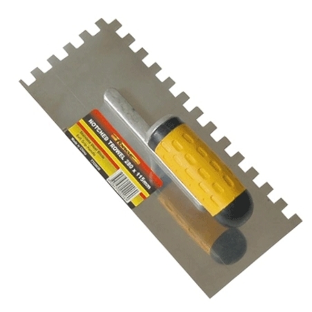 GRIP HANDLE NOTCHED TROWEL 280MM