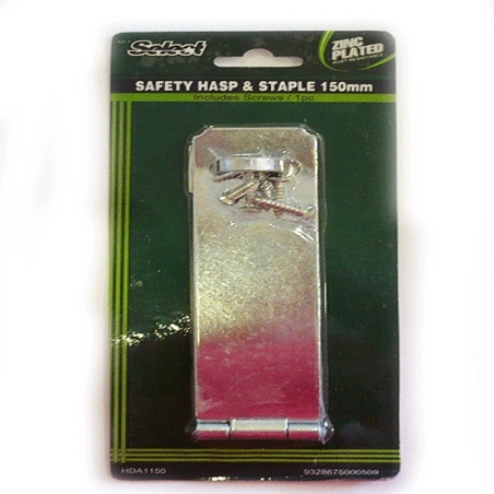 SAFETY HASP & STAPLE 150MM