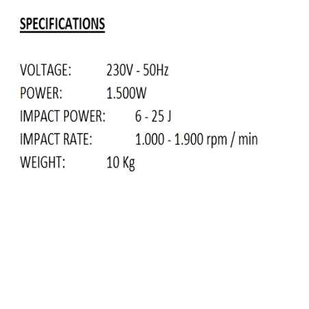 TOTAL DEMOLITION BREAKER SDS-MAX 1.500W