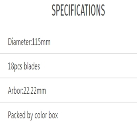DOUBLE ROW CUP GRINDING WHEEL 115MM