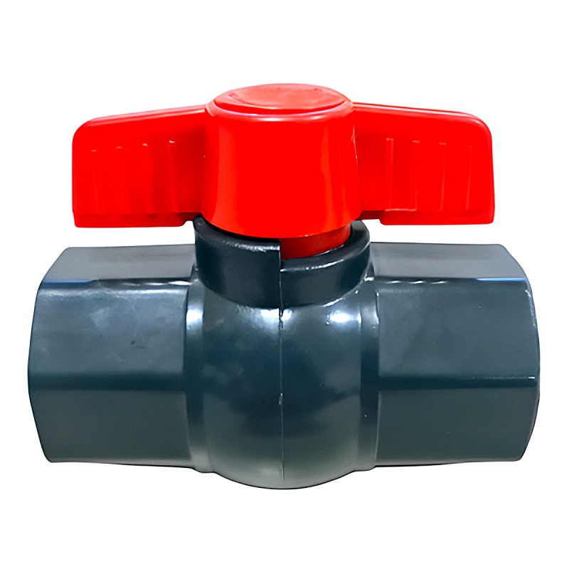 PVC OCTAGONAL BALL VALVE WITH BUTTERFLY HANDLE (FEMALE – FEMALE)