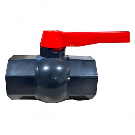PVC OCTAGONAL BALL VALVE WITH LONG HANDLE (FEMALE – FEMALE)