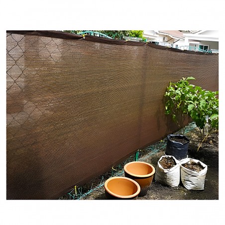 SHADE NET BROWN 100GSM