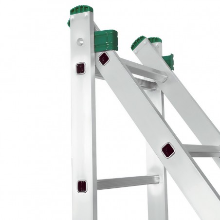 ALUMINIUM DOUBLE SIDED LADDER WITH SIDE ARMS EURO