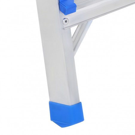 ALUMINIUM LADDER WITH 2 SIDED STEPS