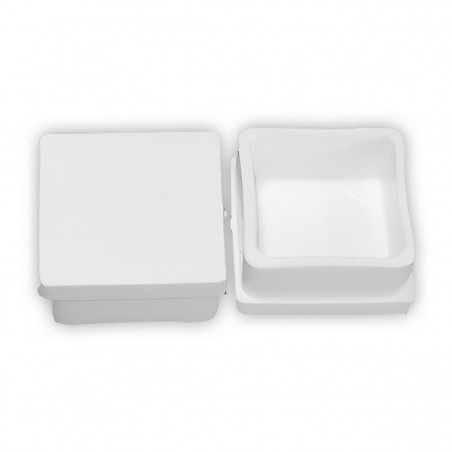 WHITE RUBBER CAPS SQUARE