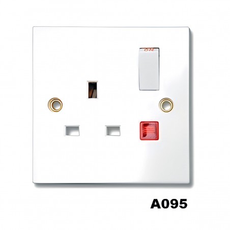 SOCKET D.P. W/NEON EUROPOWER 1G