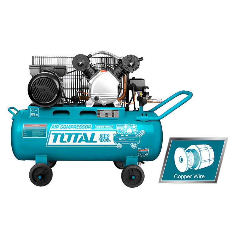 TOTAL AIR COMPRESSOR 100LIT WITH 2 HEADS (TC2301006)