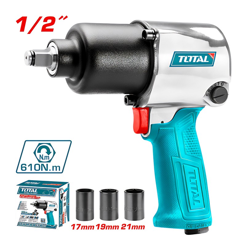 TOTAL AIR IMPACT WRENCH 1/2" - 610NM