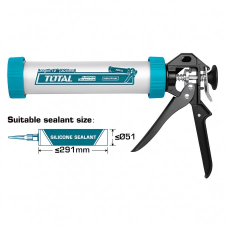 ALUMINIUM CAULKING GUN 12"