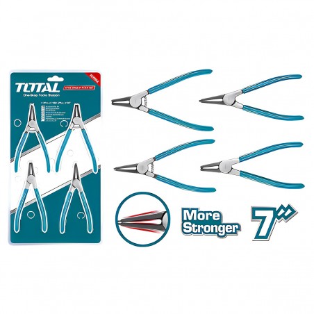 TOTAL CIRCLIP PLIERS SET 5" 4PCS