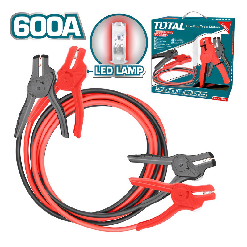 TOTAL BOOSTER CABLE 3M WITH LED LAMP