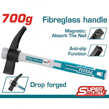 TOTAL FRENCH TYPE CLAW HAMMER（CONVERSE HANDLE）700GR