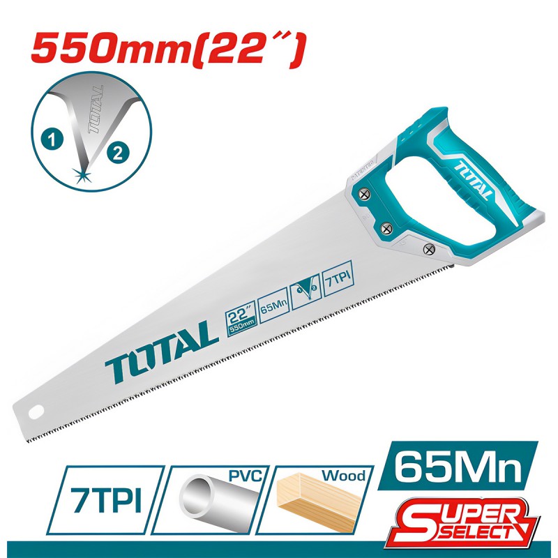 TOTAL HAND SAW 550MM 22''