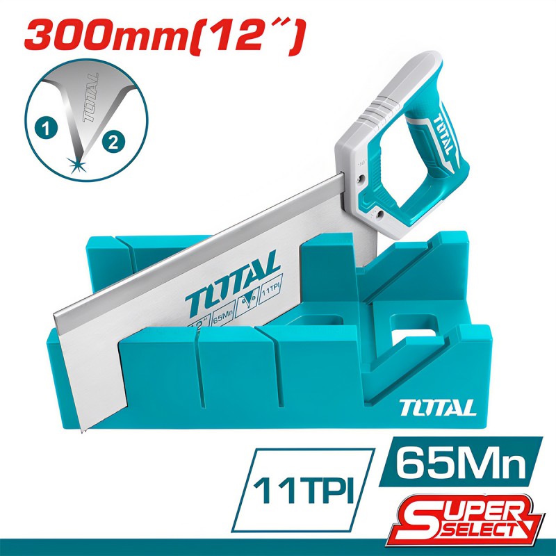 TOTAL MITRE BOX AND BACK SAW SET