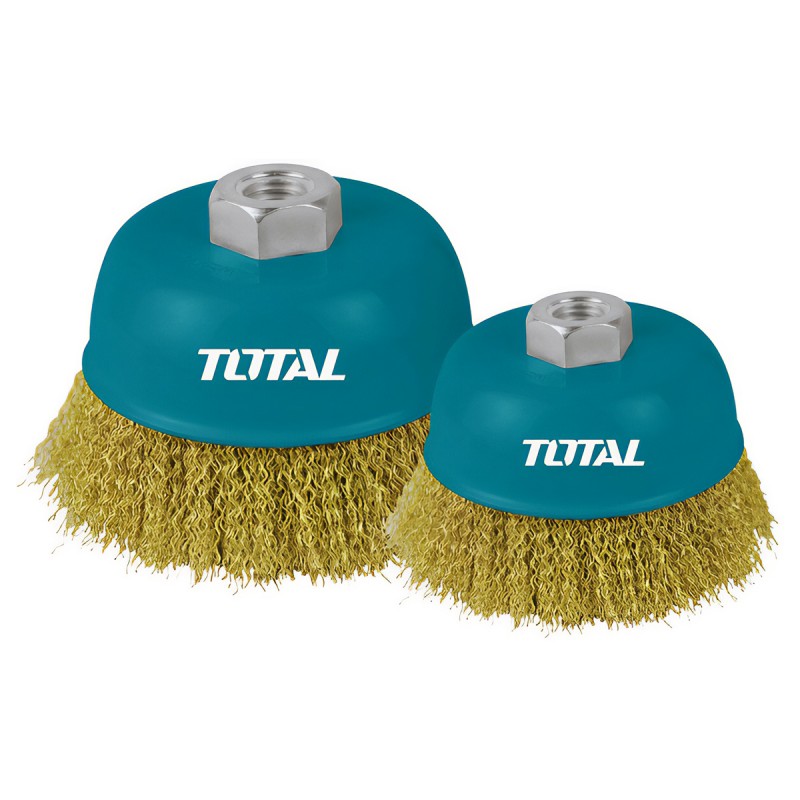 TOTAL WIRE CUP BRUSHES 125MM