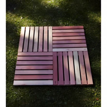 DECK EUCALYPTUS NATURAL 30X30CM